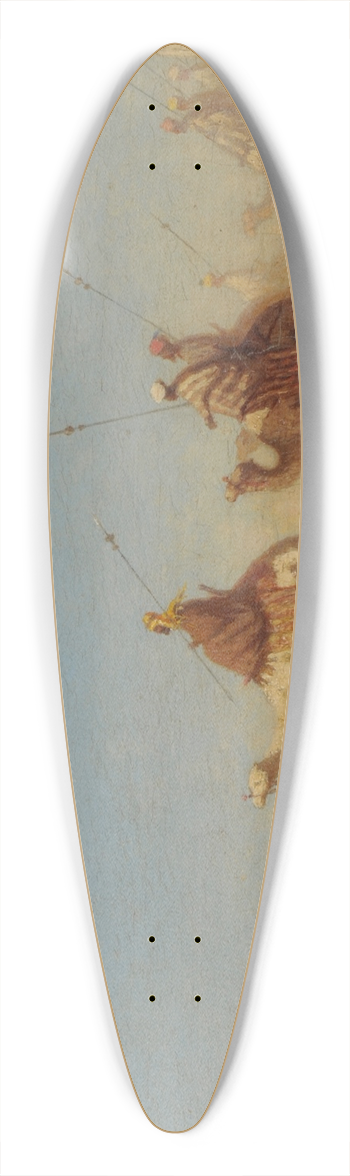 Charles Thodore Frre - Caravane traversant le dsert 39.3 inch art pintail longboard deck