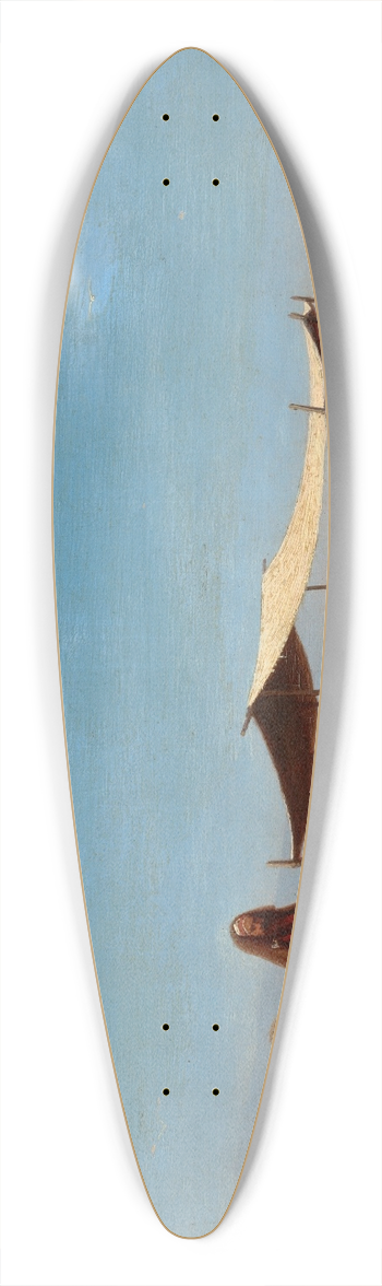 Charles Thodore Frre - Le Dsert de Libye 39.3 inch art pintail longboard deck