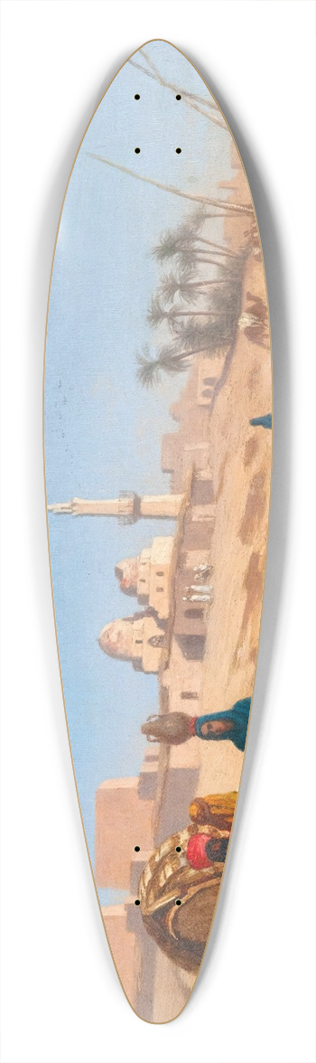 Charles Thodore Frre - Une Conversation Aux Bords Du Nil 39.3 inch art pintail longboard deck