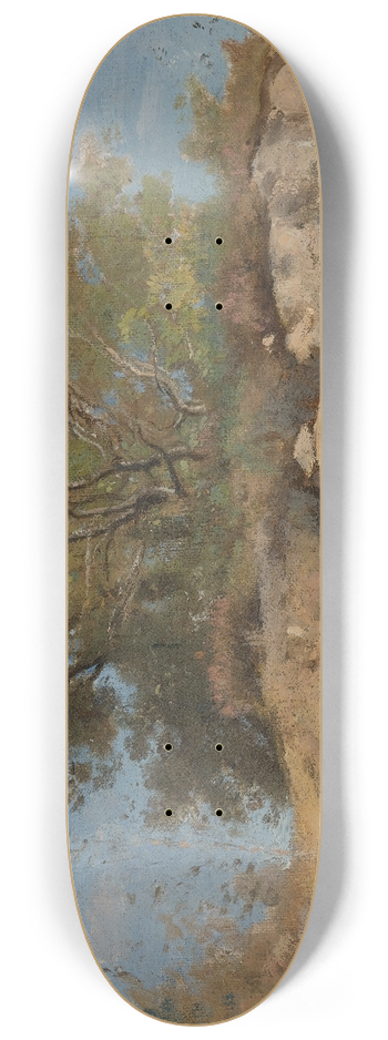 Jean-Baptiste-Camille Corot - Fontainebleau, Sommet De Carrire Boise 8.25 inch art skate deck