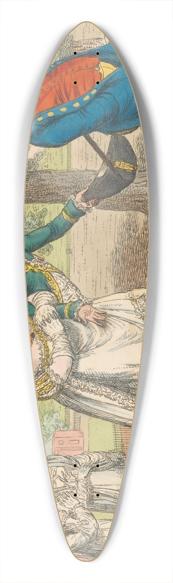 Charles Williams - More Humbugs,  or  Another Attack on John Bulls Purse 39.3 inch art pintail longboard deck