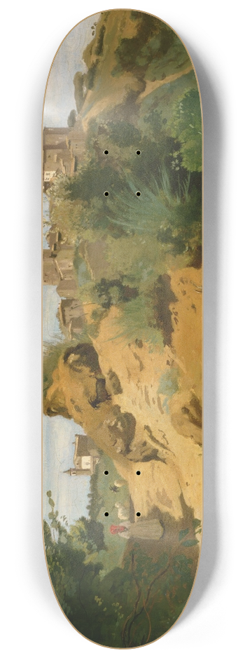 Jean-Baptiste-Camille Corot - Genzano 8.25 inch art skate deck