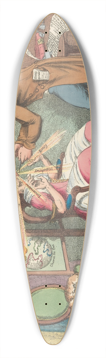 Charles Williams - The Tractors 39.3 inch art pintail longboard deck