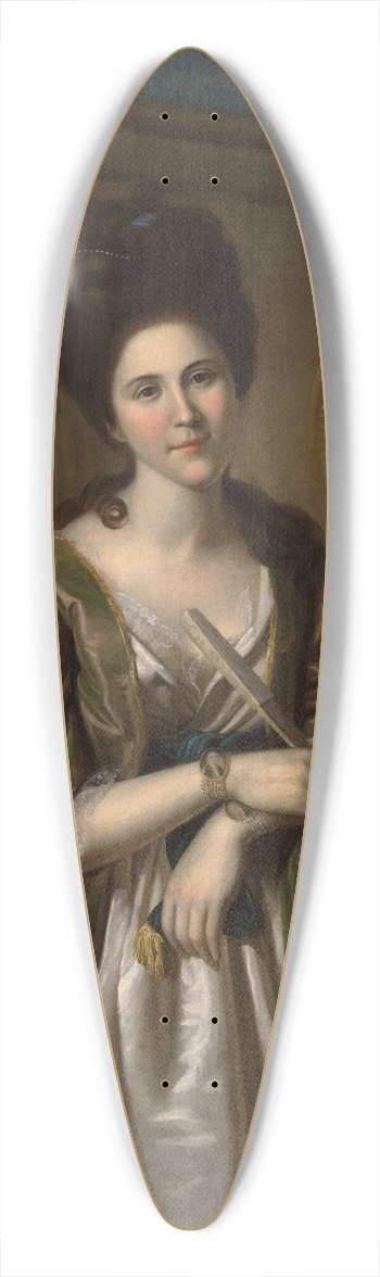 Charles Willson Peale - Mrs. Walter Stewart (Deborah McClenachan) 39.3 inch art pintail longboard deck