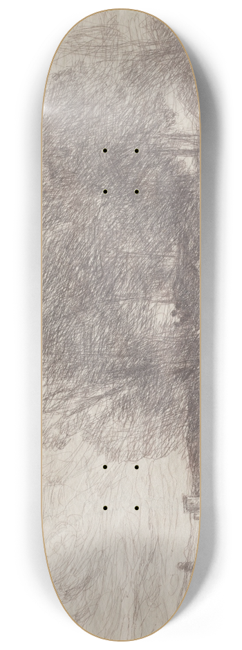 Jean-Baptiste-Camille Corot - Group of Trees 8.25 inch art skate deck