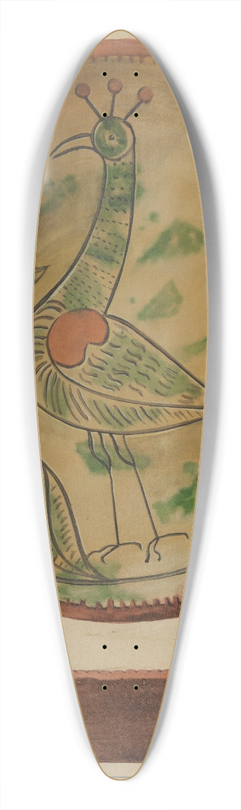 Charlotte Sperber - Pa. German Plate 39.3 inch art pintail longboard deck