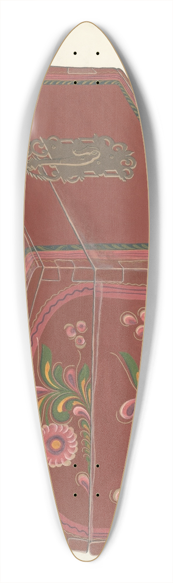 Chester Faris - Painted Chest 39.3 inch art pintail longboard deck