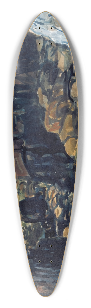 Childe Hassam - Appledore No. 2 39.3 inch art pintail longboard deck