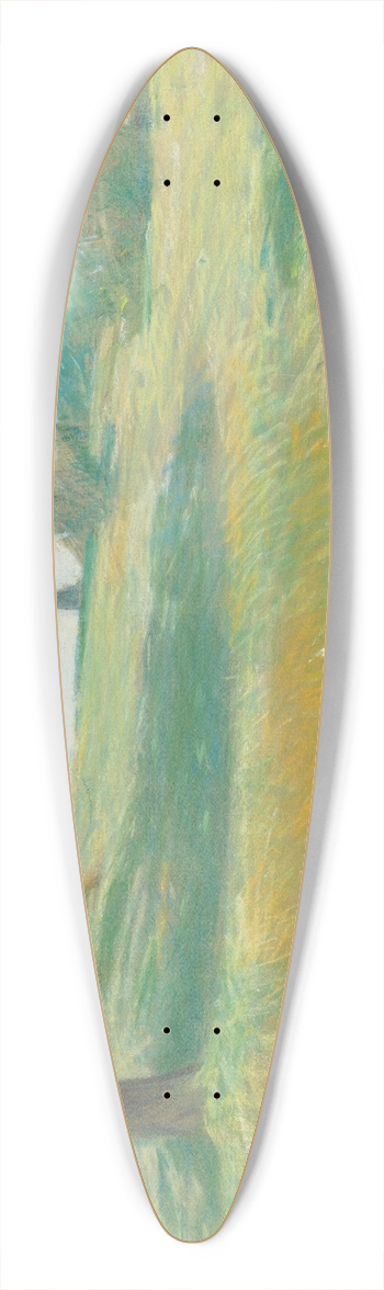 Childe Hassam - Meadows 39.3 inch art pintail longboard deck