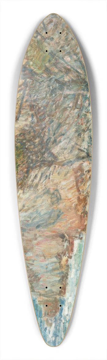 Childe Hassam - Point Lobos 39.3 inch art pintail longboard deck