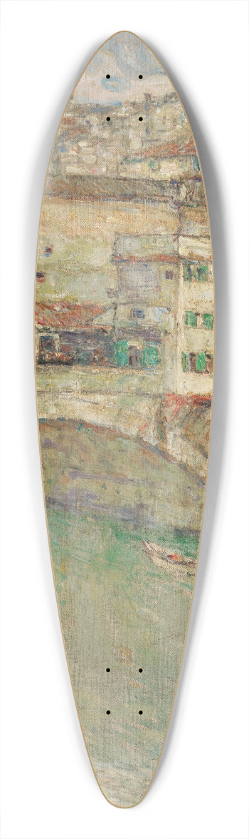 Childe Hassam - Ponte Vecchio 39.3 inch art pintail longboard deck