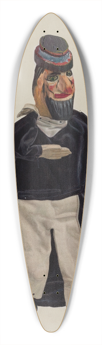 Chris Makrenos - Barnacle Bill Puppet 39.3 inch art pintail longboard deck