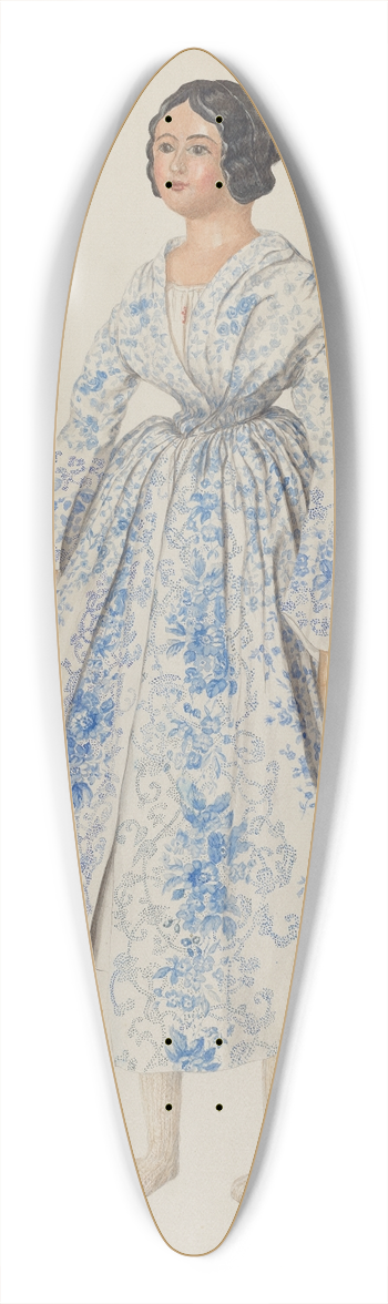 Christabel Scrymser - Doll 39.3 inch art pintail longboard deck