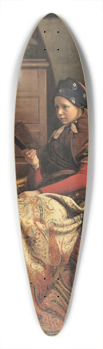 Christen Dalsgaard - In a pine wood. Study 39.3 inch art pintail longboard deck