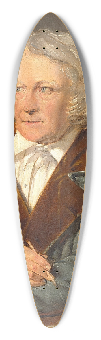 Christian Albrecht Jensen - Portrt af Bertel Thorvaldsen 39.3 inch art pintail longboard deck