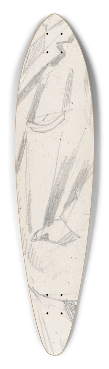 Christian Krohg - Ingenir Strmer 39.3 inch art pintail longboard deck
