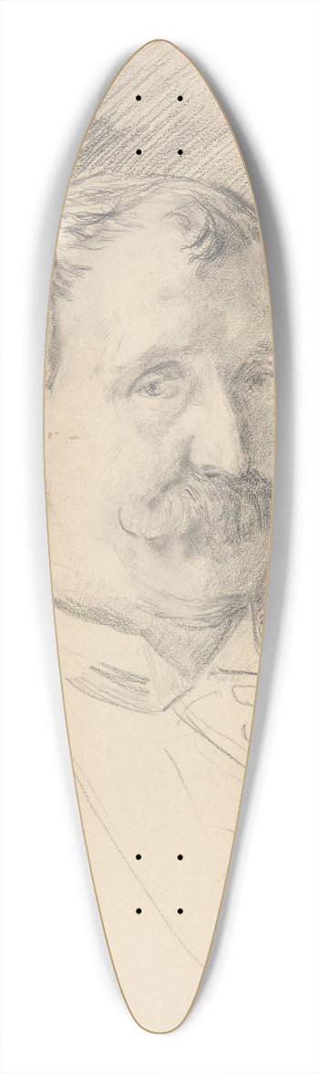 Christian Krohg - Karl Uchermann 39.3 inch art pintail longboard deck