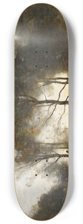 Jean-Baptiste-Camille Corot - Nymphes et Faunes (Nymphs and Fauns) 8.25 inch art skate deck