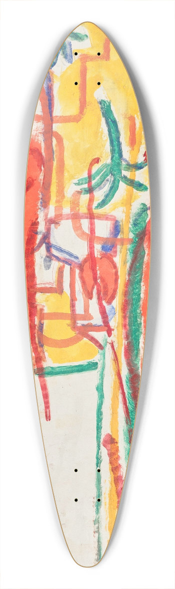 Christian Rohlfs - Bume 39.3 inch art pintail longboard deck