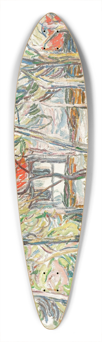 Christian Rohlfs - Garten in Soest 39.3 inch art pintail longboard deck