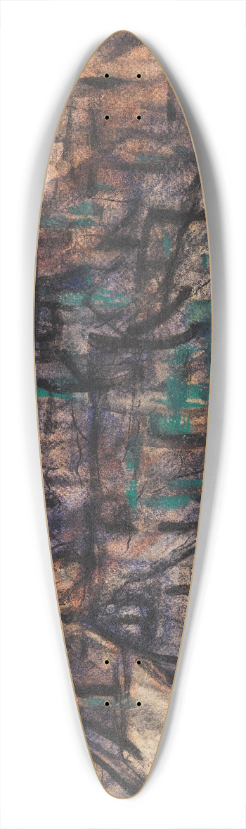 Christian Rohlfs - Haus in Soest 39.3 inch art pintail longboard deck
