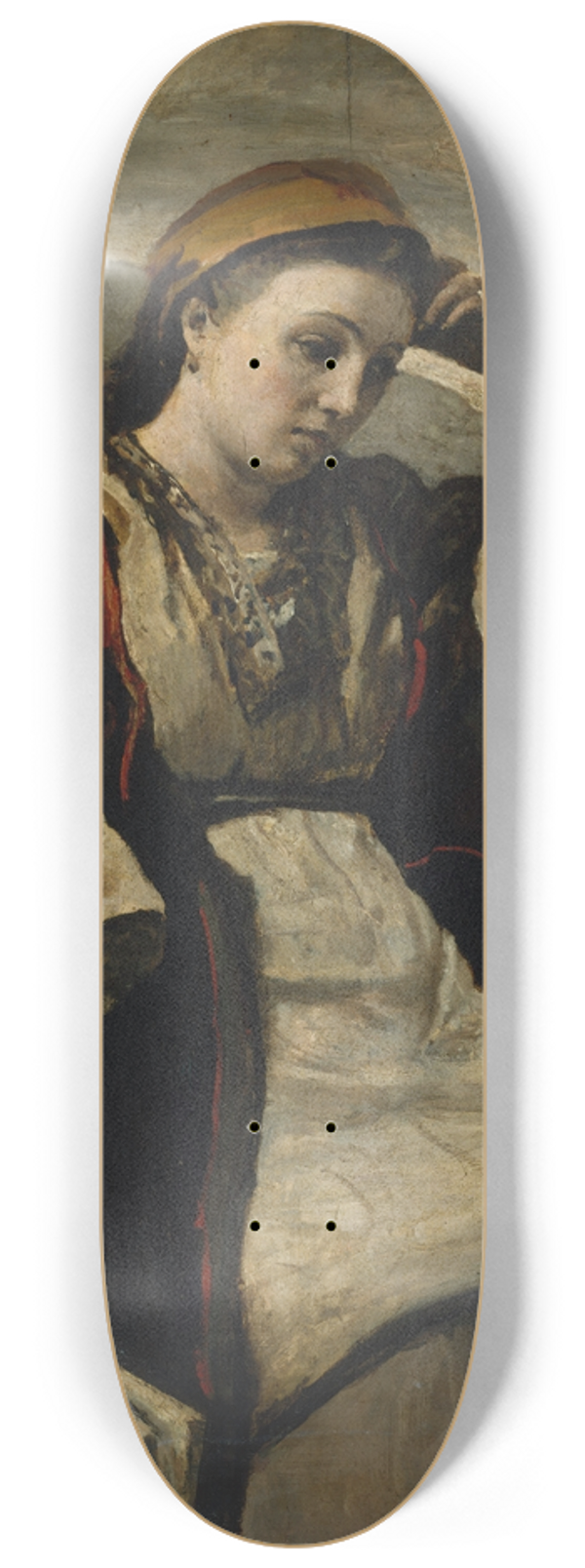 Jean-Baptiste-Camille Corot - Reverie 8.25 inch art skate deck