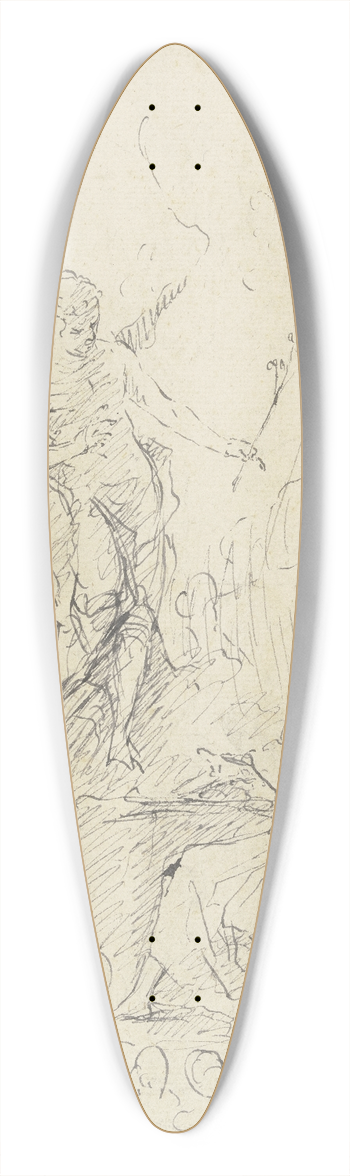 Christian Wink - The Annunciation 39.3 inch art pintail longboard deck