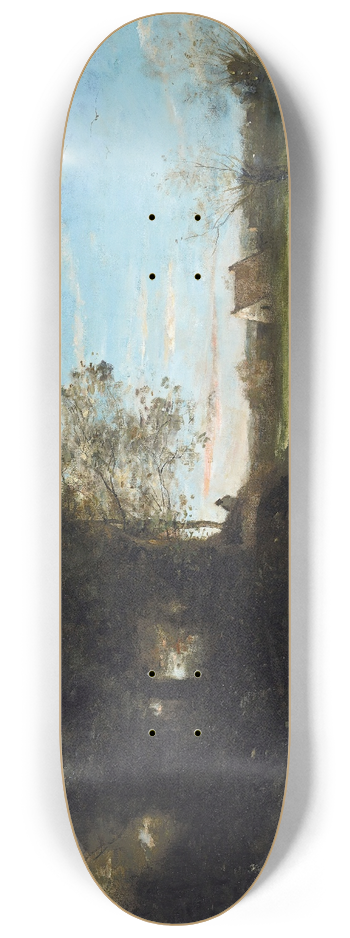 Jean-Baptiste-Camille Corot - Souvenir Des Dunes De Dunkerque 8.25 inch art skate deck