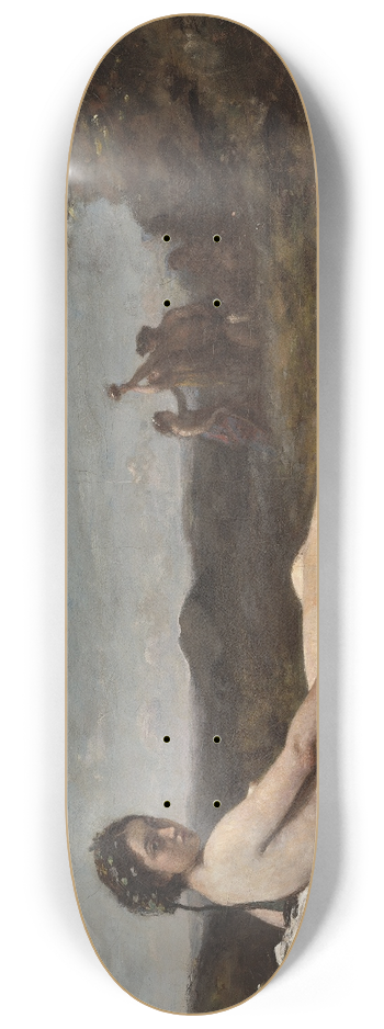 Jean-Baptiste-Camille Corot - The Repose 8.25 inch art skate deck