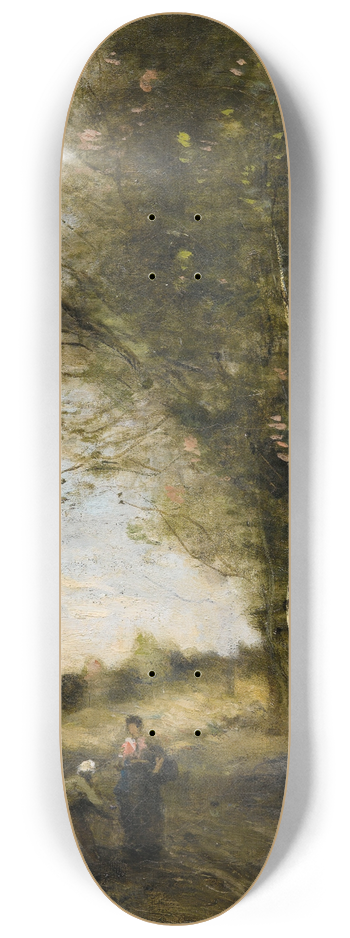 Jean-Baptiste-Camille Corot - The Wood Collectors 8.25 inch art skate deck