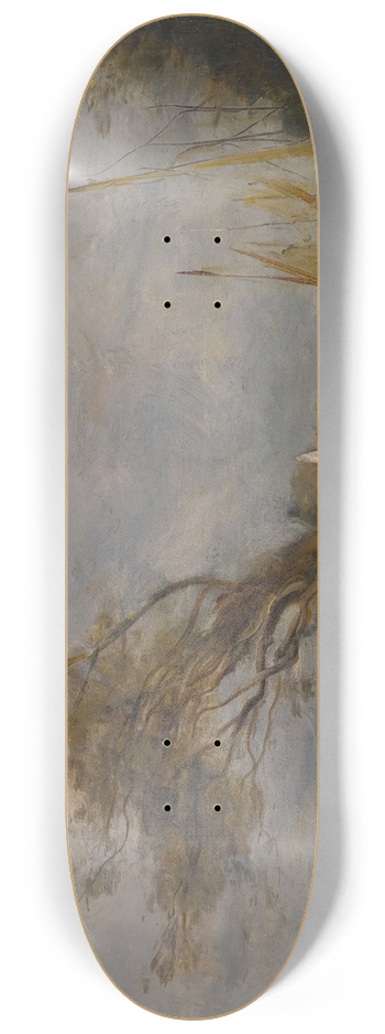 Jean-Baptiste-Camille Corot - Un Coup De Vent Au Bord De La Mer 8.25 inch art skate deck