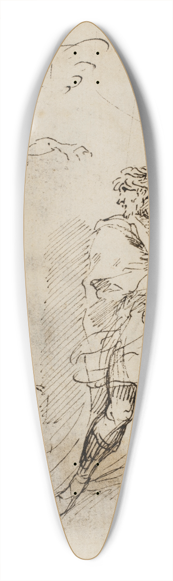 Ciro Ferri - Uddrivelsesscene 39.3 inch art pintail longboard deck