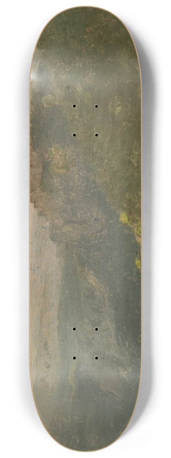 Jean-Baptiste-Camille Corot - View of Lake Nemi with Genzano in the Distance 8.25 inch art skate deck