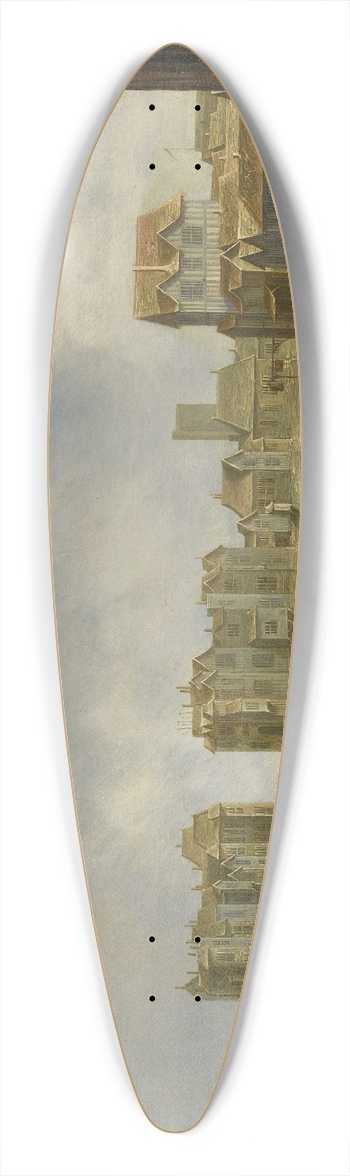 Claude de Jongh - Old London Bridge, viewed from the south 39.3 inch art pintail longboard deck