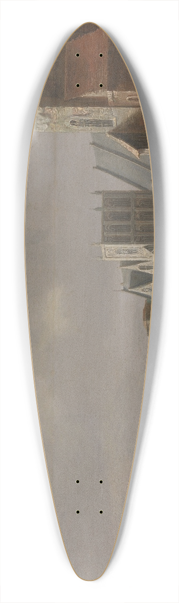 Claude de Jongh - The Thames at Westminster 39.3 inch art pintail longboard deck