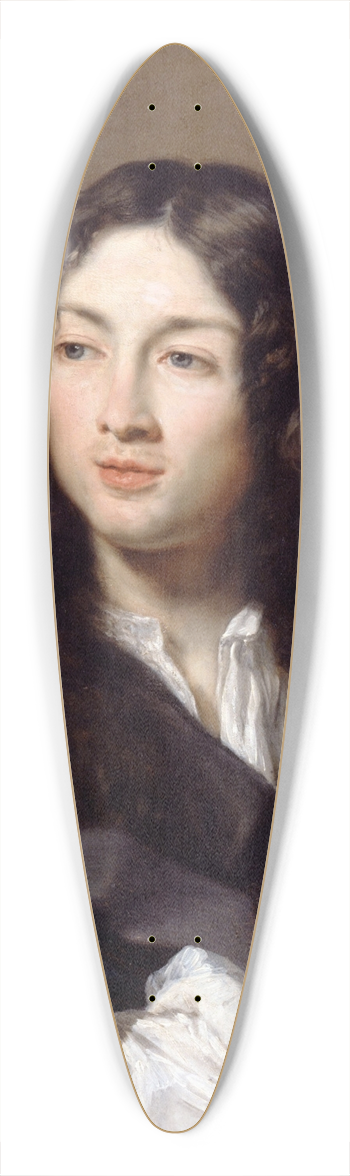 Claude Lefebvre - A Man, called Michel Baron 39.3 inch art pintail longboard deck