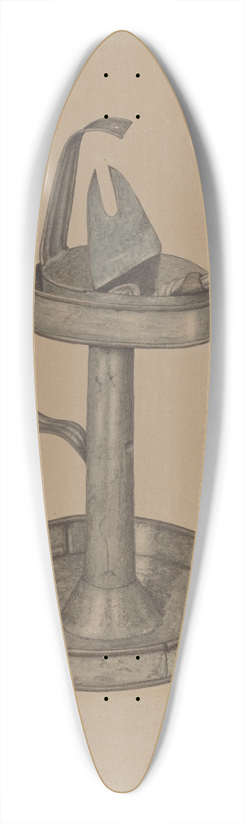 Claude Marshall - Betty Lamp and Stand 39.3 inch art pintail longboard deck