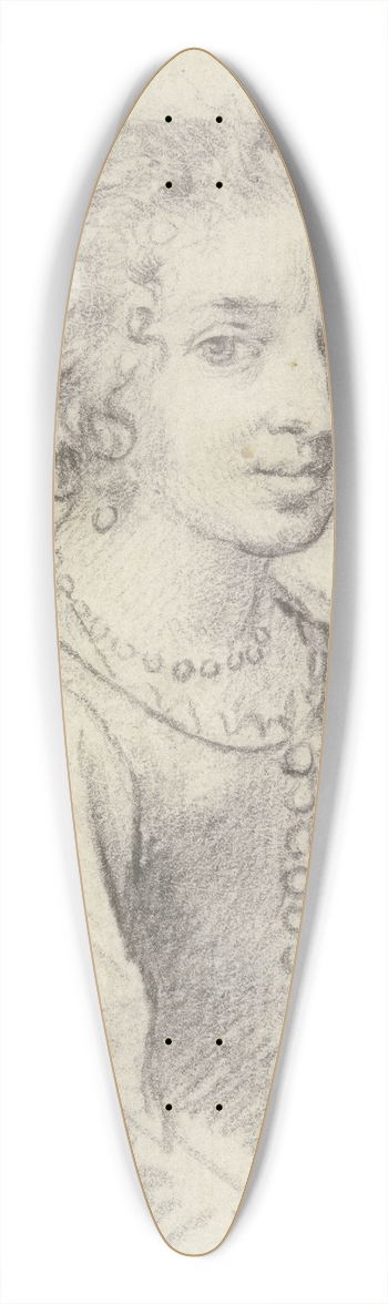 Claude Mellan - Portrt der Maddalena Corvina 39.3 inch art pintail longboard deck