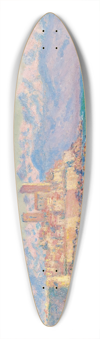 Claude Monet - Antibes, Le Fort 39.3 inch art pintail longboard deck