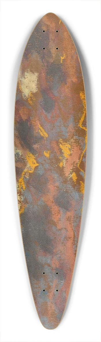 Claude Monet - Coucher de soleil 39.3 inch art pintail longboard deck