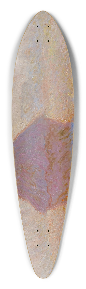 Claude Monet - Grainstack-Sun in the Mist 39.3 inch art pintail longboard deck