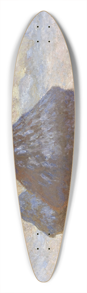 Claude Monet - Haystacks- Snow Effect 39.3 inch art pintail longboard deck