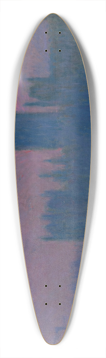 Claude Monet - Le Parlement, soleil couchant 39.3 inch art pintail longboard deck