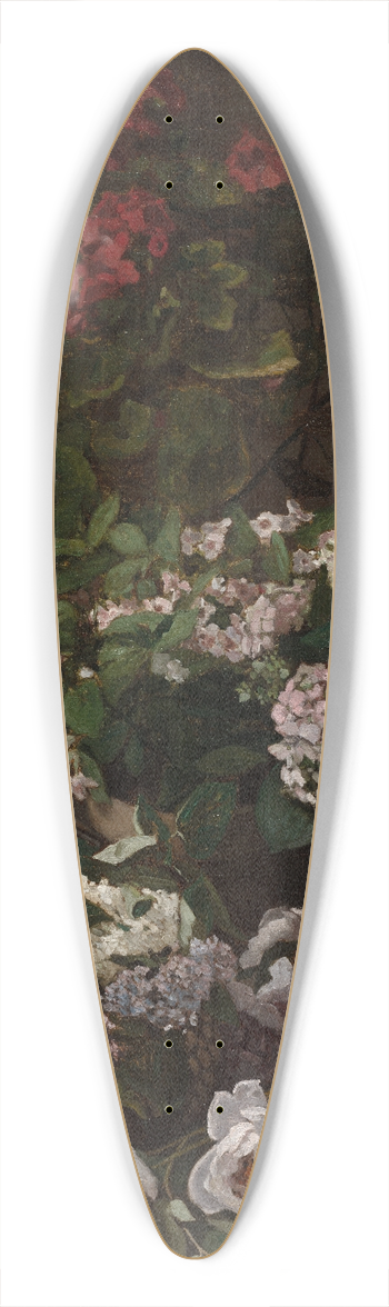 Claude Monet - Spring Flowers 39.3 inch art pintail longboard deck