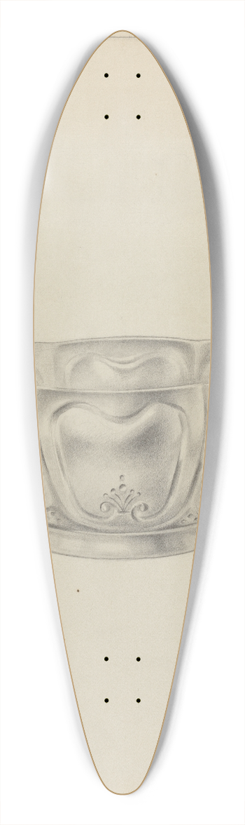 Clayton Braun - Silver Bowl 39.3 inch art pintail longboard deck