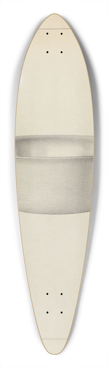 Clayton Braun - Silver Dish 39.3 inch art pintail longboard deck