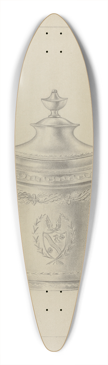 Clayton Braun - Silver Sugar Bowl 39.3 inch art pintail longboard deck