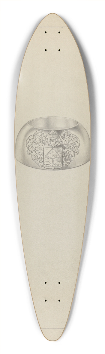 Clayton Braun - Silver Trencher Salt 39.3 inch art pintail longboard deck