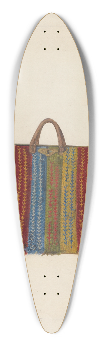 Clementine Fossek - Carpet Bag 39.3 inch art pintail longboard deck