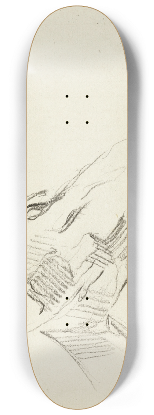 Jean-Baptiste Carpeaux - Etude de tte de cheval 8.25 inch art skate deck